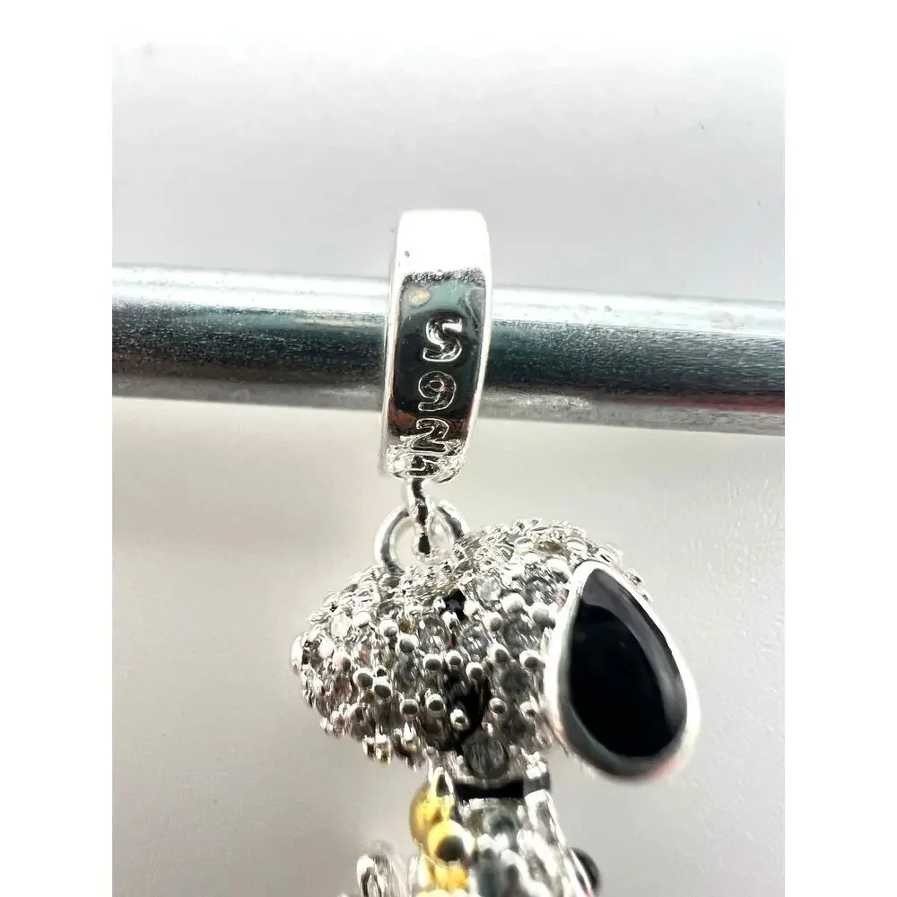 NEW Snoopy & Woodstock Charm for European Bracelet